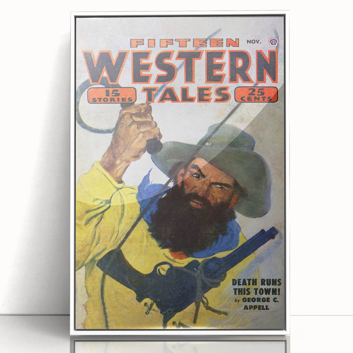 Vintage Magazine Cover Art - Wild West Retro Collectible Print