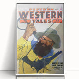 Vintage Magazine Cover Art - Wild West Retro Collectible Print