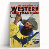 Vintage Magazine Cover Art - Wild West Retro Collectible Print
