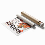 Vintage Magazine Cover Art - Retro Western Action Wall Print