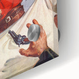 Vintage Magazine Cover Art - Classic Western Action Wall Print