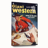 Vintage Magazine Cover Art - Classic Western Action Wall Print