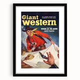 Vintage Magazine Cover Art - Classic Western Action Wall Print