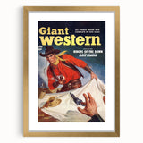 Vintage Magazine Cover Art - Classic Western Action Wall Print