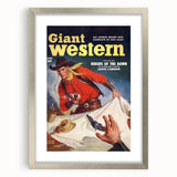Vintage Magazine Cover Art - Classic Western Action Wall Print