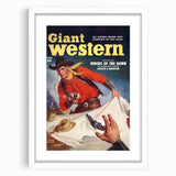 Vintage Magazine Cover Art - Classic Western Action Wall Print
