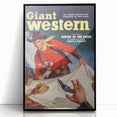 Vintage Magazine Cover Art - Classic Western Action Wall Print