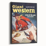 Vintage Magazine Cover Art - Classic Western Action Wall Print