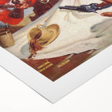 Vintage Magazine Cover Art - Classic Western Action Wall Print