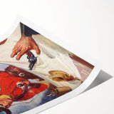 Vintage Magazine Cover Art - Classic Western Action Wall Print