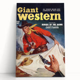 Vintage Magazine Cover Art - Classic Western Action Wall Print