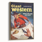Vintage Magazine Cover Art - Classic Western Action Wall Print
