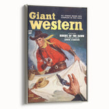 Vintage Magazine Cover Art - Classic Western Action Wall Print