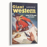 Vintage Magazine Cover Art - Classic Western Action Wall Print
