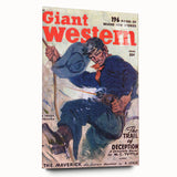 Vintage Magazine Cover Art - Classic Western Action Wall Print
