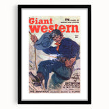 Vintage Magazine Cover Art - Classic Western Action Wall Print