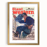 Vintage Magazine Cover Art - Classic Western Action Wall Print