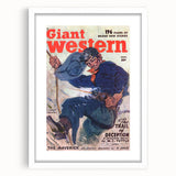 Vintage Magazine Cover Art - Classic Western Action Wall Print