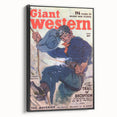 Vintage Magazine Cover Art - Classic Western Action Wall Print