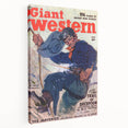 Vintage Magazine Cover Art - Classic Western Action Wall Print