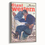 Vintage Magazine Cover Art - Classic Western Action Wall Print