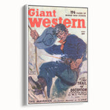 Vintage Magazine Cover Art - Classic Western Action Wall Print