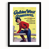 Vintage Magazine Cover Art - Western Romance Retro Wall Print
