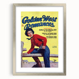 Vintage Magazine Cover Art - Western Romance Retro Wall Print