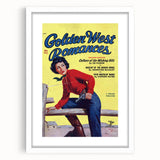 Vintage Magazine Cover Art - Western Romance Retro Wall Print