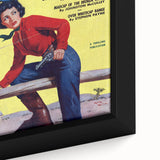 Vintage Magazine Cover Art - Western Romance Retro Wall Print