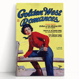 Vintage Magazine Cover Art - Western Romance Retro Wall Print