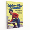 Vintage Magazine Cover Art - Western Romance Retro Wall Print