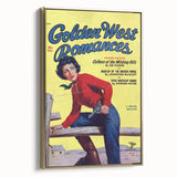 Vintage Magazine Cover Art - Western Romance Retro Wall Print