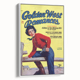 Vintage Magazine Cover Art - Western Romance Retro Wall Print