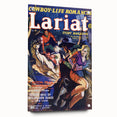 Vintage Magazine Cover Art - Western Romance Action Wall Print