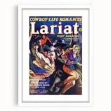 Vintage Magazine Cover Art - Western Romance Action Wall Print