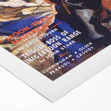 Vintage Magazine Cover Art - Western Romance Action Wall Print