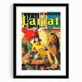 Vintage Magazine Cover Art - Western Action Romance Wall Print