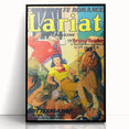 Vintage Magazine Cover Art - Western Action Romance Wall Print