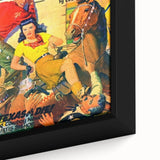 Vintage Magazine Cover Art - Western Action Romance Wall Print
