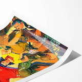 Vintage Magazine Cover Art - Western Action Romance Wall Print