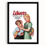 Vintage Magazine Cover Art - Classic Liberty Retro Wall Print