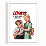 Vintage Magazine Cover Art - Classic Liberty Retro Wall Print