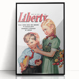 Vintage Magazine Cover Art - Classic Liberty Retro Wall Print