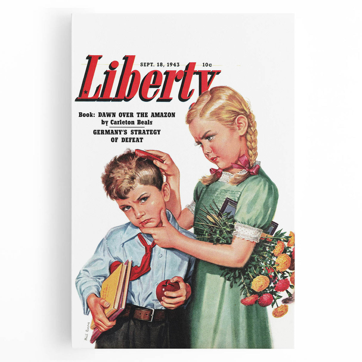 Vintage Magazine Cover Art - Classic Liberty Retro Wall Print