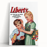 Vintage Magazine Cover Art - Classic Liberty Retro Wall Print