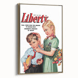 Vintage Magazine Cover Art - Classic Liberty Retro Wall Print