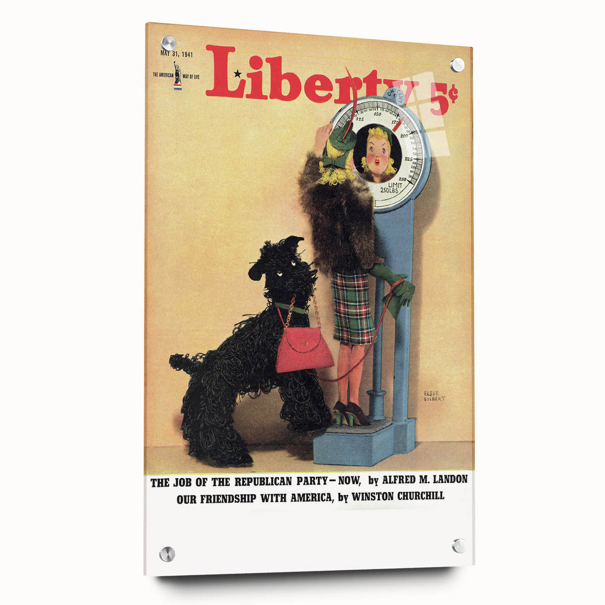 Vintage Magazine Cover Art - Classic Liberty Retro Humor Print