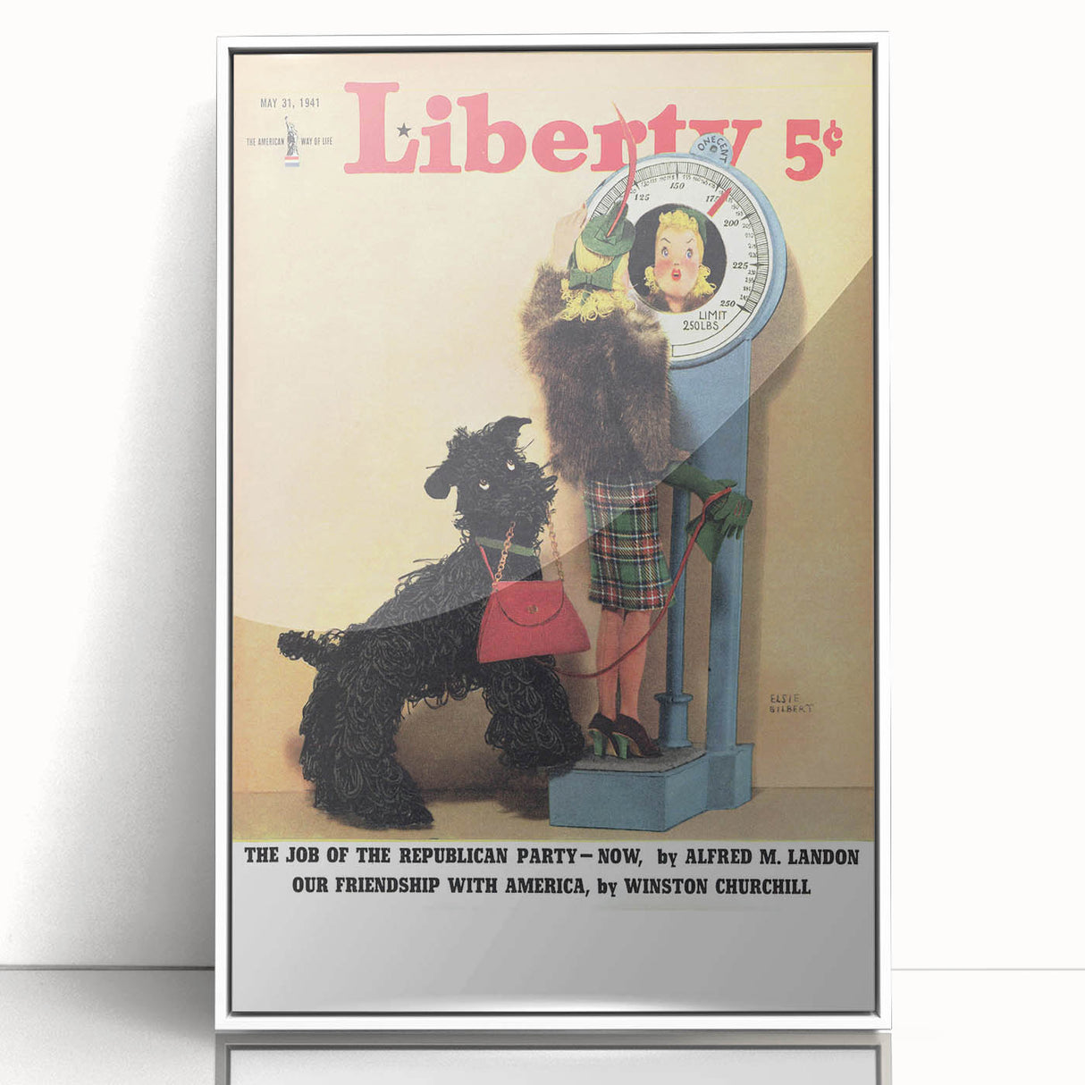 Vintage Magazine Cover Art - Classic Liberty Retro Humor Print