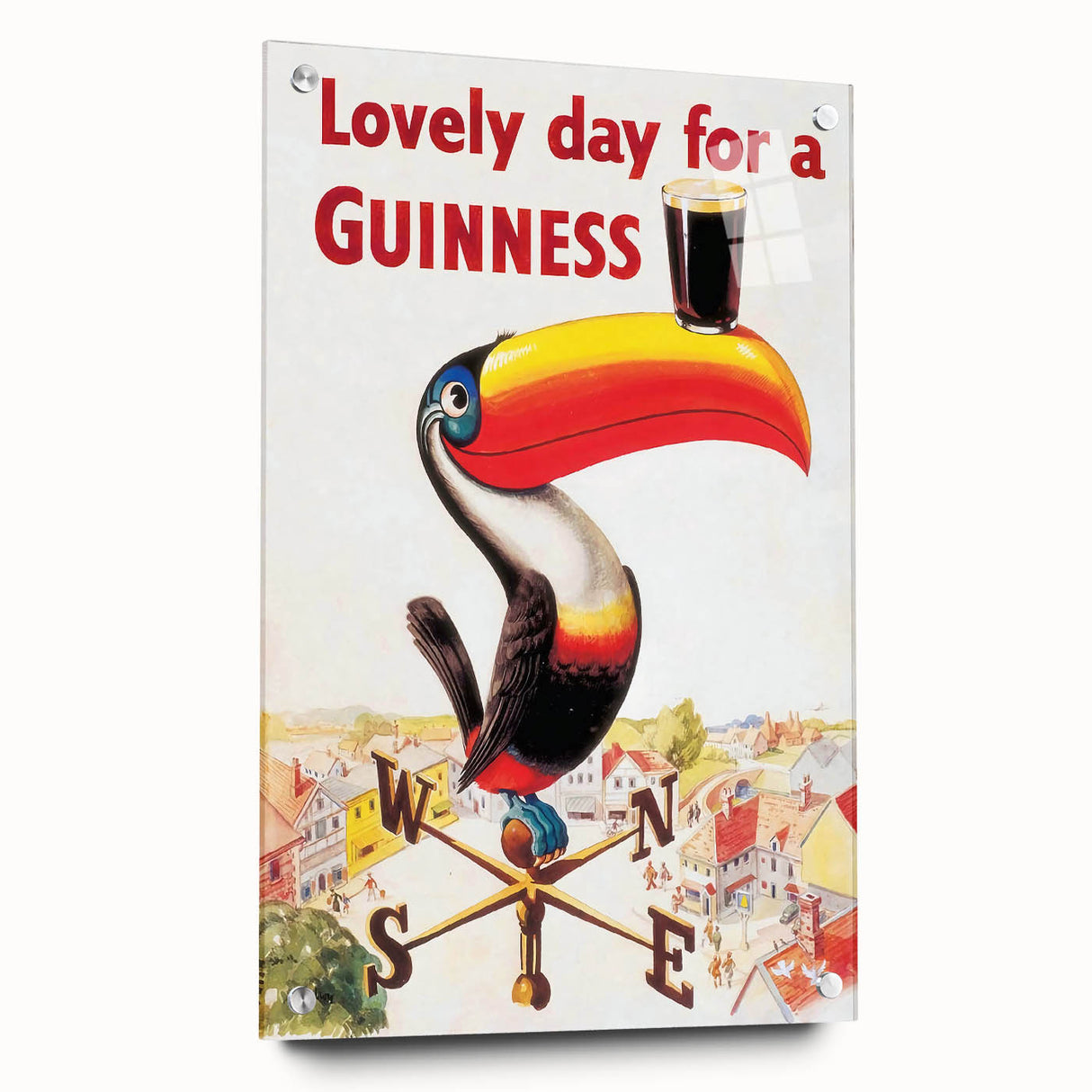 Vintage Motivational Poster - Lovely Day for a Guinness Retro Art